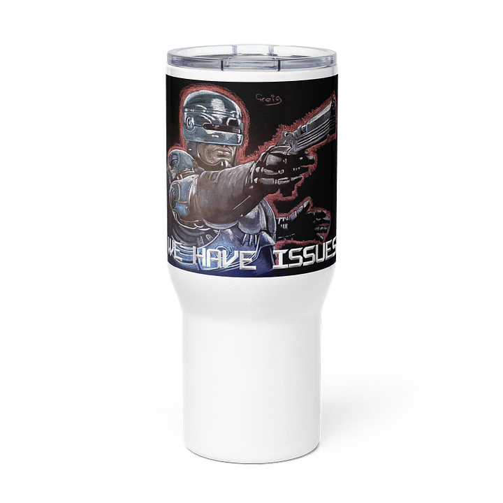 Metal Law Enforcer Gun Holder Travel Mug product image (3)