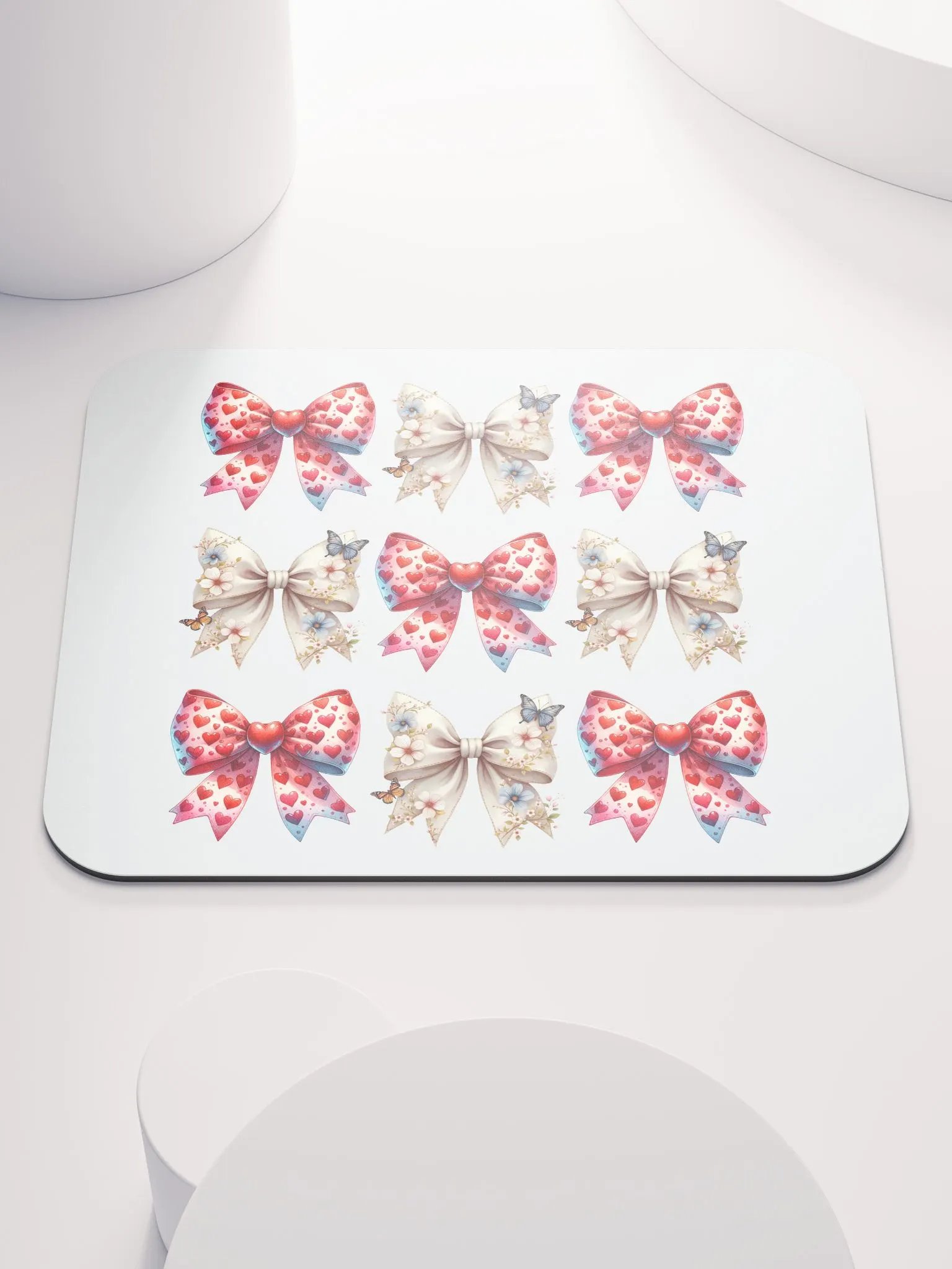 Spring Bows Heart Harmony Mouse Pad product image (2)