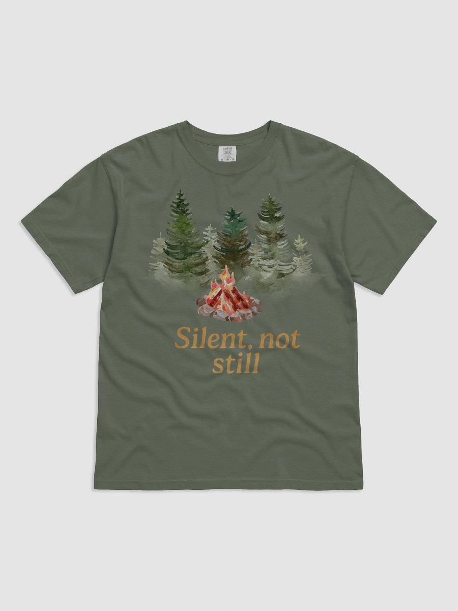 Silent, Not Still Evergreen Tee product image (1)