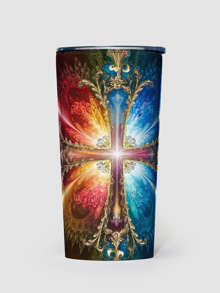 Lift Me Up Lord 3D Christian Cross 20oz Stainless Steel Tumbler product image (1)