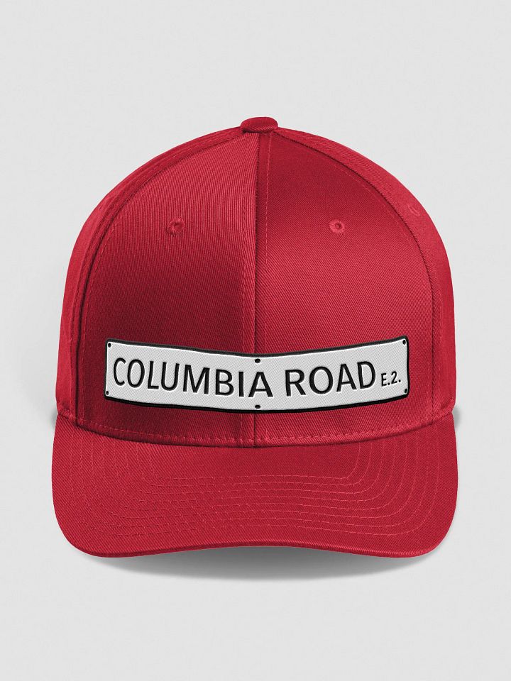 Columbia Road E.2. Street Sign Flexfit Cap (Red) product image (1)