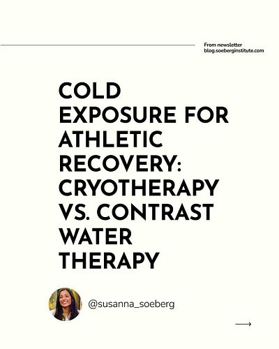 Did you know that cold exposure can be a powerful recovery tool for athletes? A new meta-analysis of 57 studies compared diff...