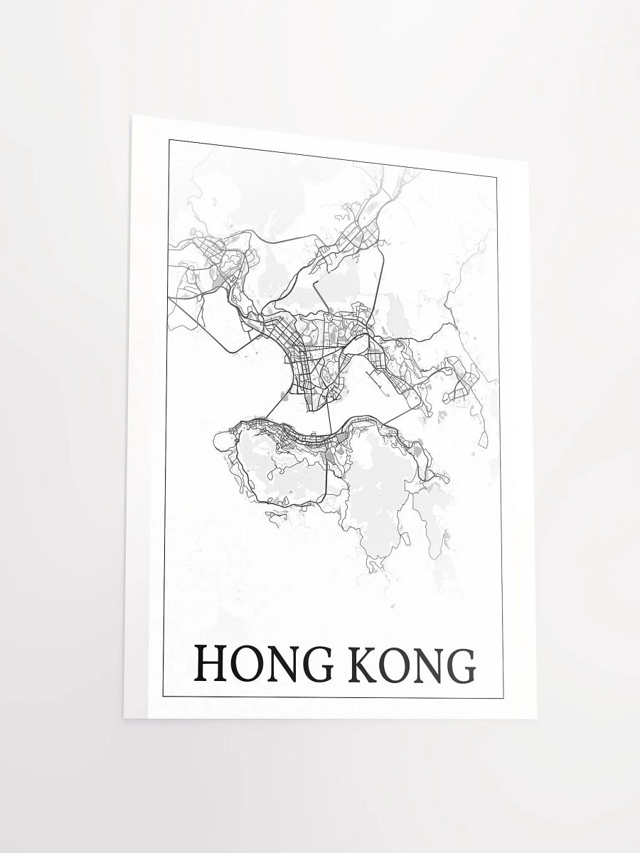 Hong Kong, city map print product image (13)