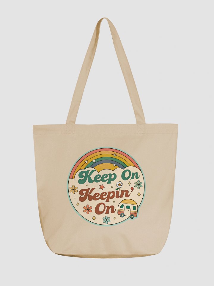 Retro Rainbow Keep On Tote Bag product image (1)