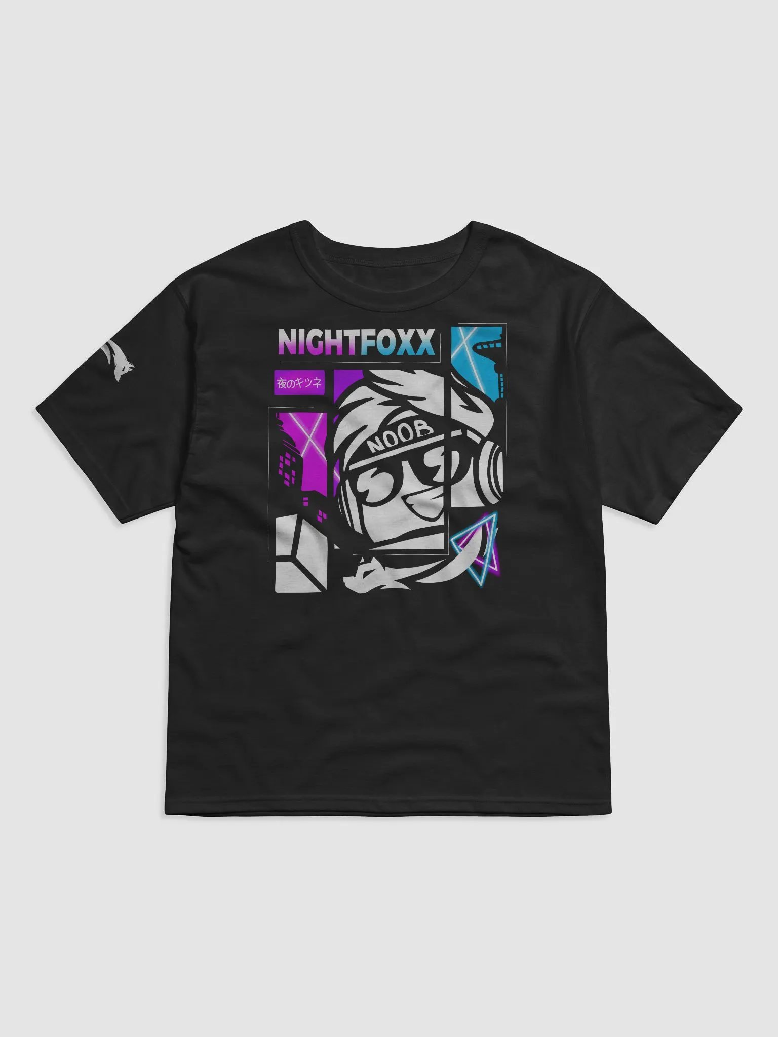 NightFoxx Panel Art Tee Black (PREMIUM) product image (1)