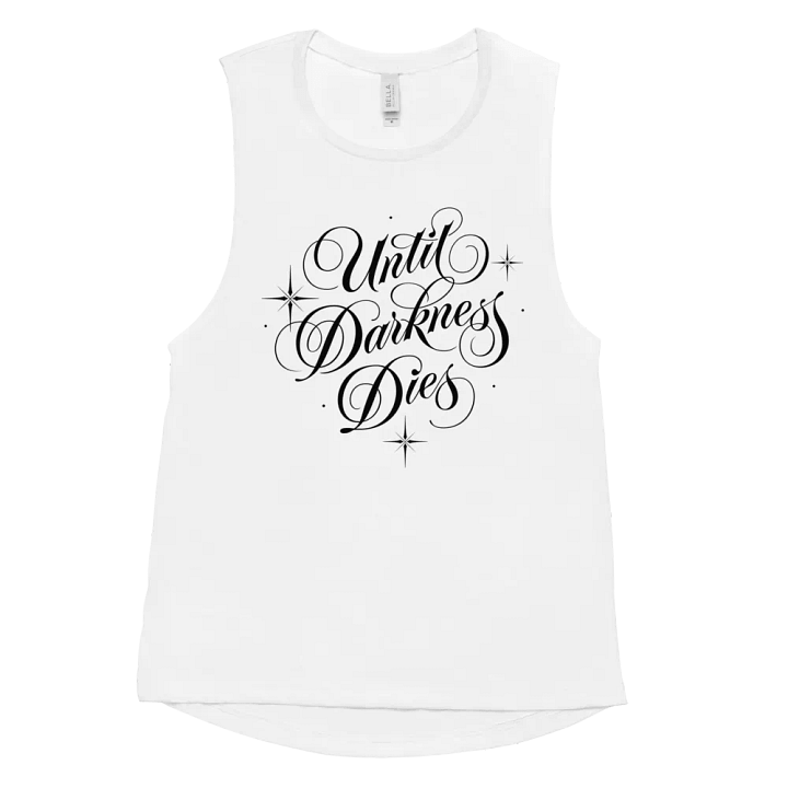 Until Darkness Dies (simple design) Bella+Canvas Women's Flowy Muscle Tank product image (47)