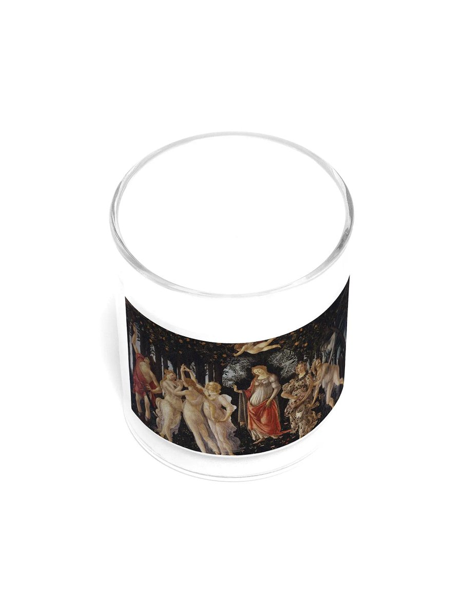 ''Primavera'' by Botticelli - Soy Wax Candle In A Clear Glass Jar product image (3)