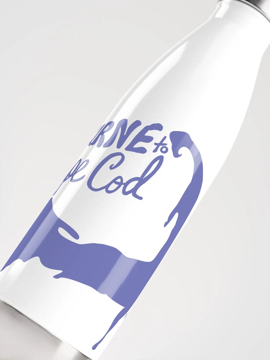 BOURNE to Cape Cod™ | Stainless Bottle | Slate Blue on White 💧 product image (5)