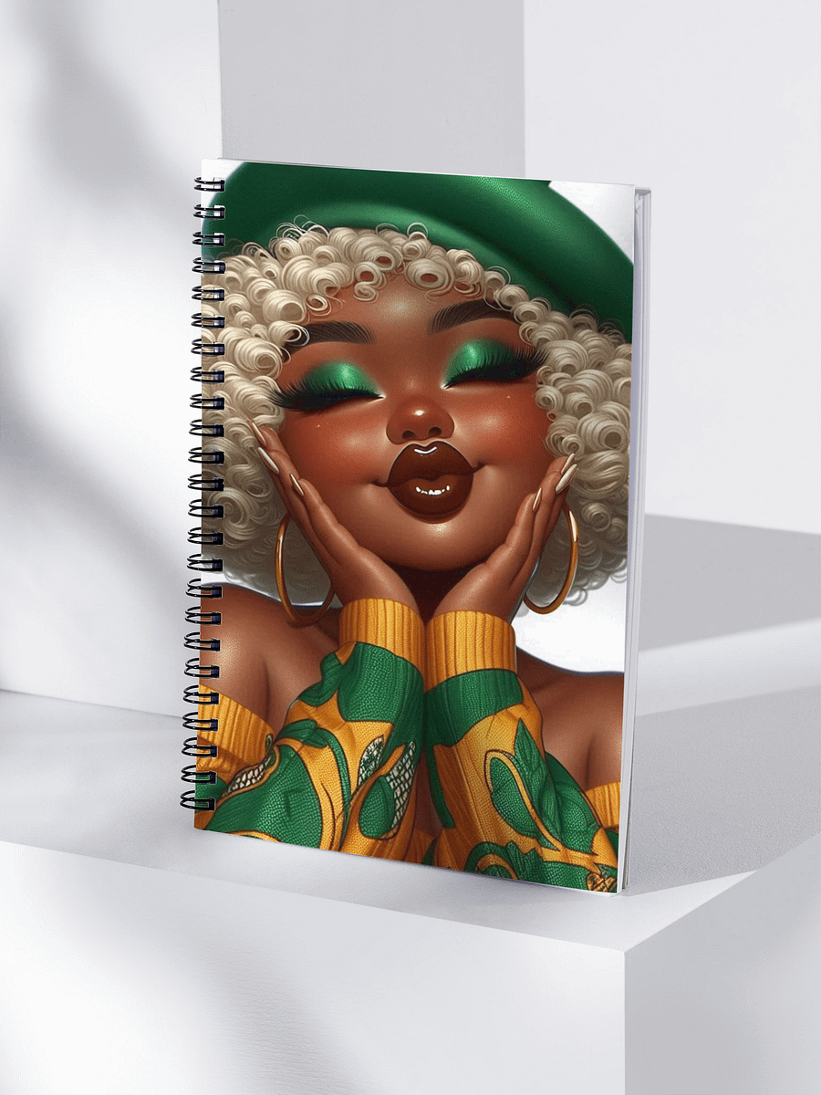 Vibrant Black Woman Spiral Notebook product image (4)