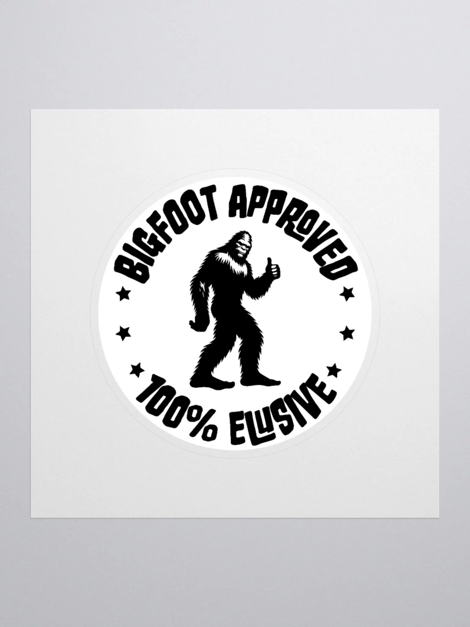 Bigfoot Approved Retro Sticker product image (2)