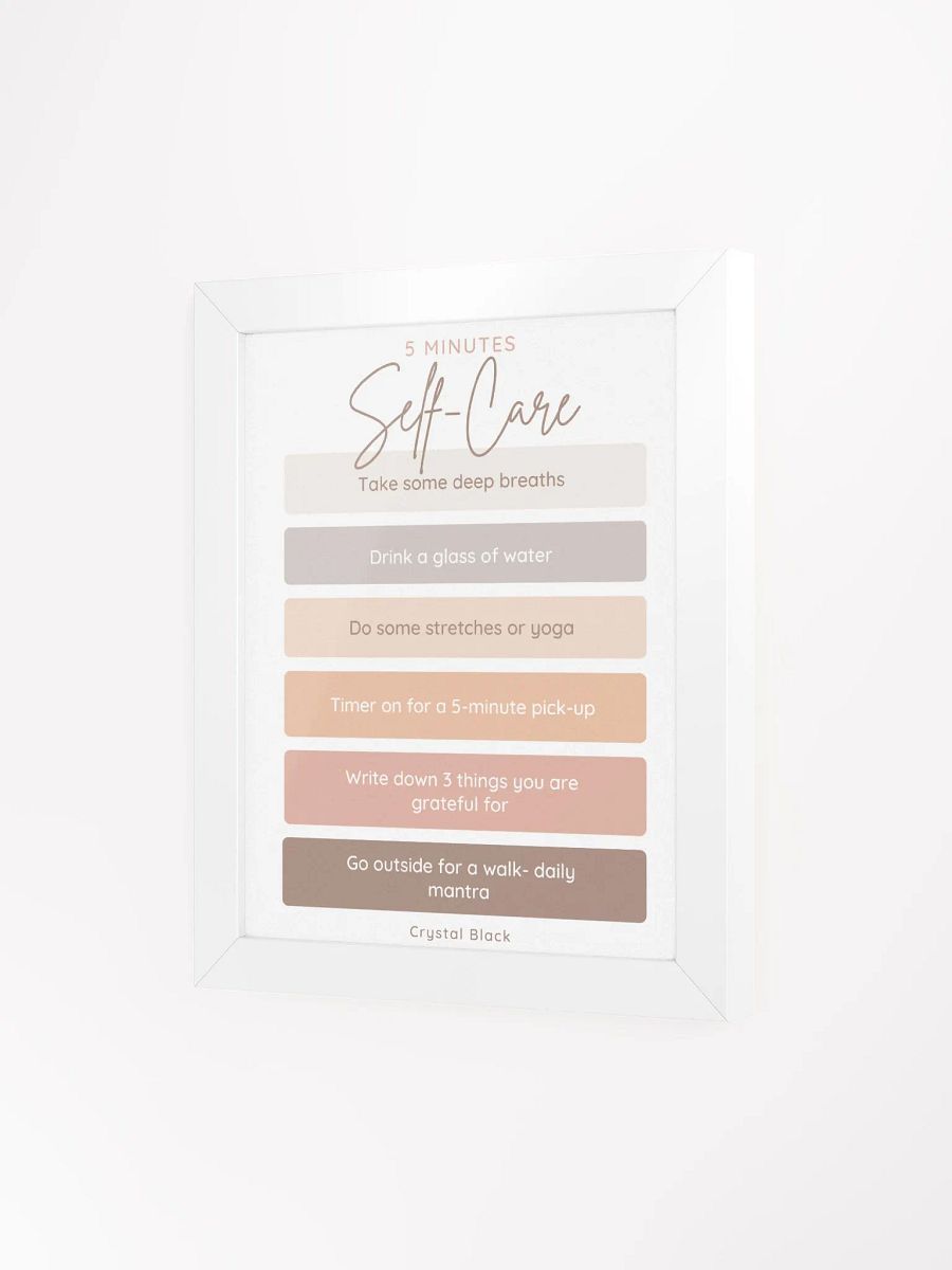 5-Minute Self-Care Routine Poster product image (17)