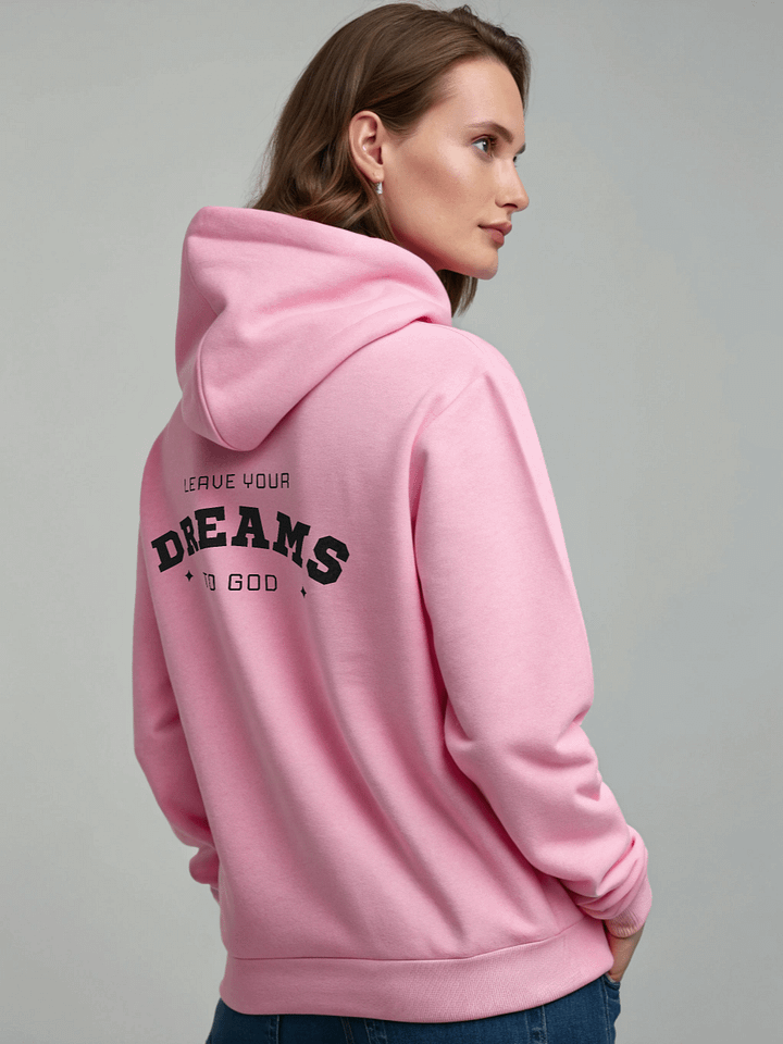 Embroidery Stealthy Comfort Hoodie "Leave Your Dream To God" product image (2)