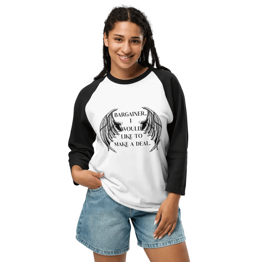 Bargainer Calling Card Fine Jersey Raglan Tee product image (38)