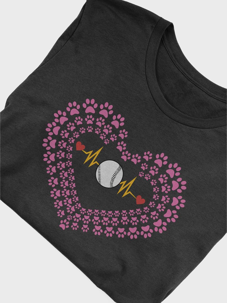 Heart Paw Print Baseball T-Shirt product image (15)