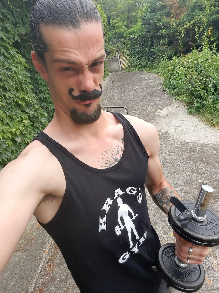 Krag's Gym Tank Top (white letter arch) product image (2)