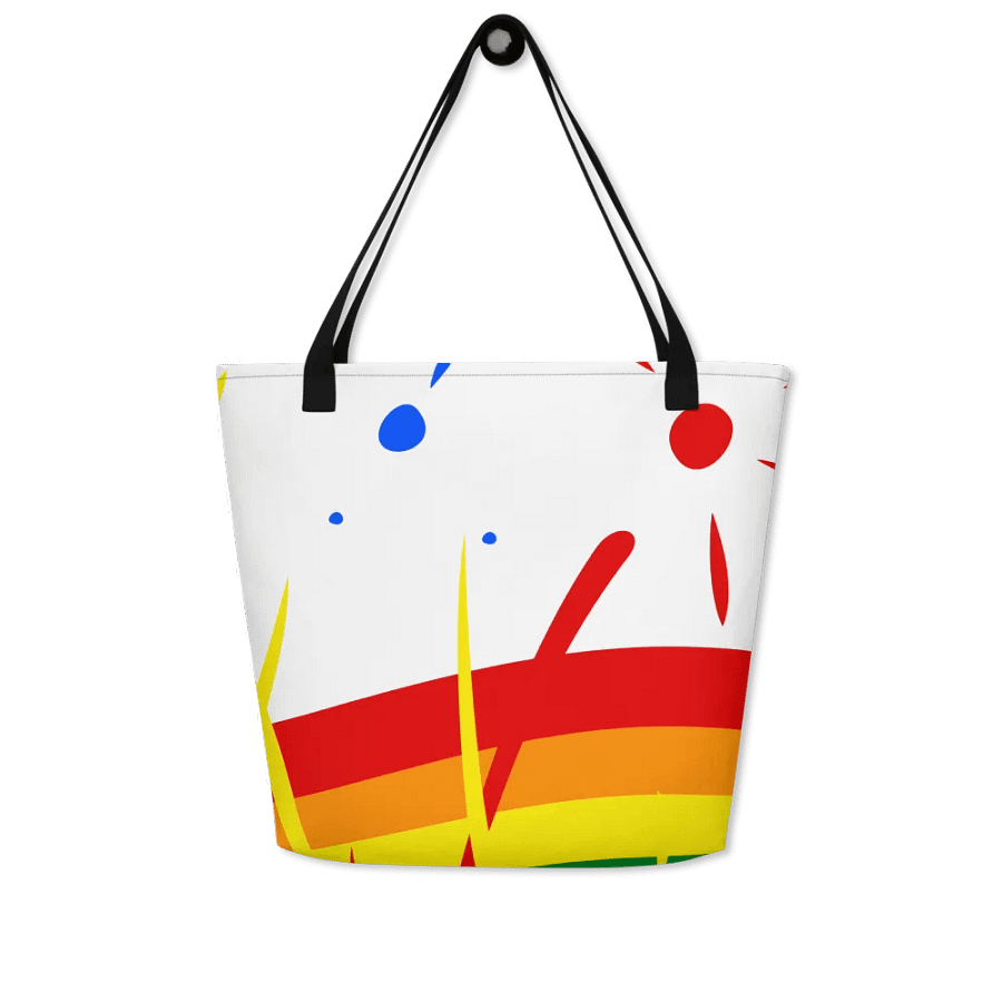 Rainbow Splash Tote with Pocket Inside product image (8)