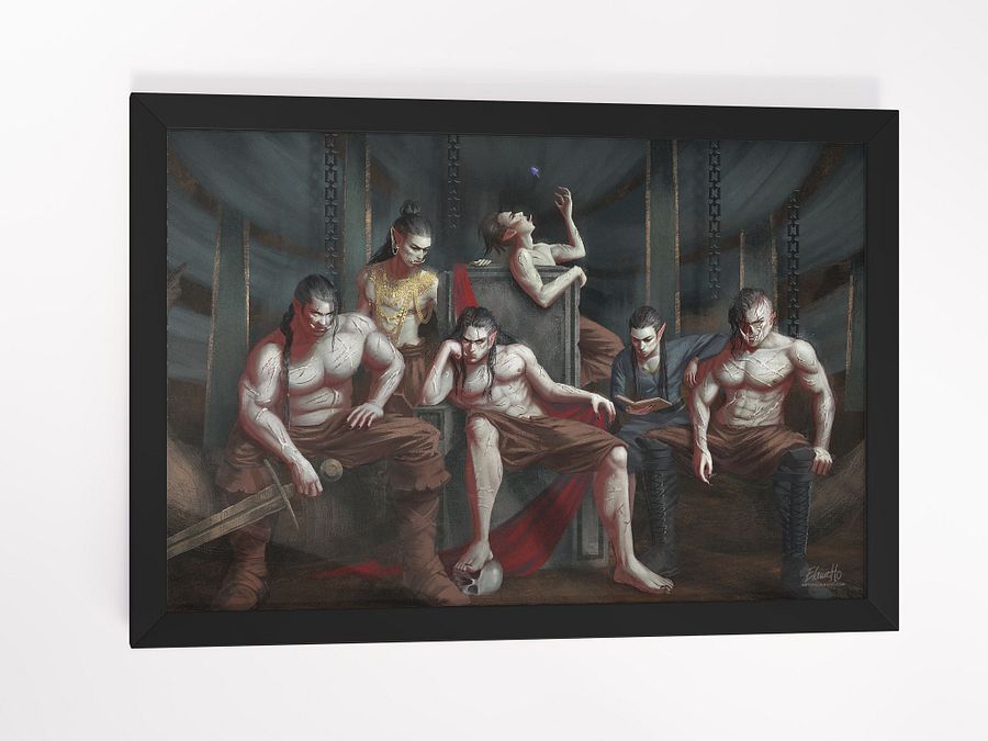 The Orcs of Orc Mountain Framed Art Print, by Elaine Ho product image (4)