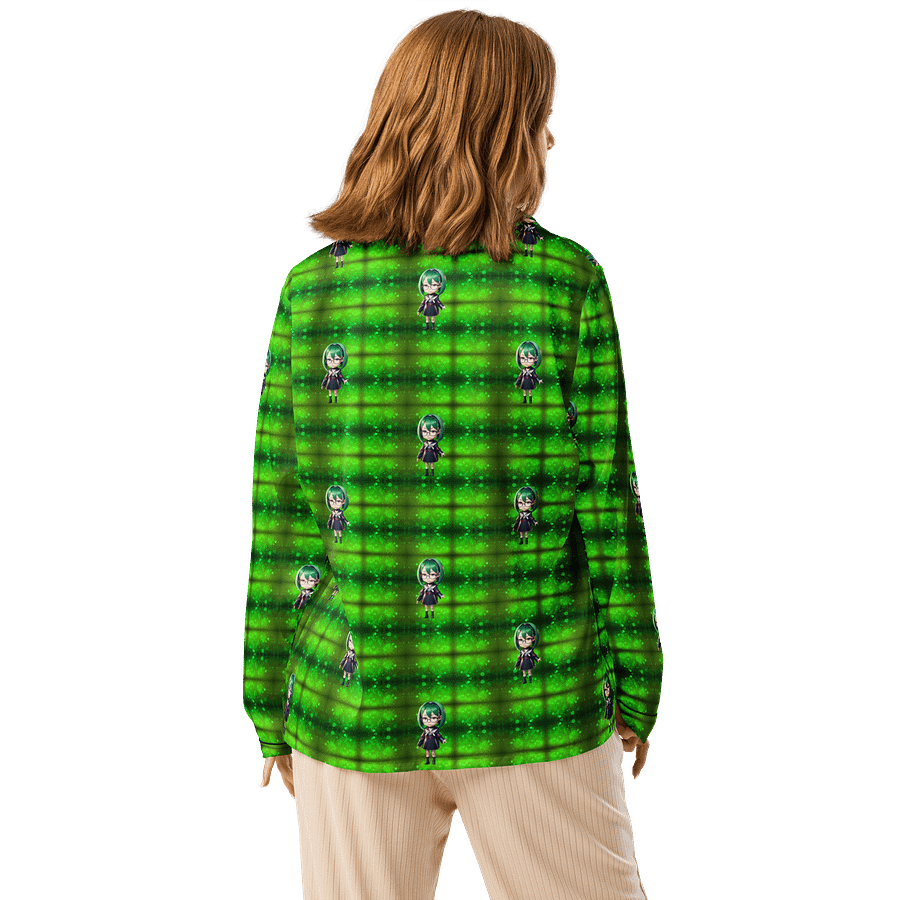 (Green CHIBI) K Women's Long Sleeve Pajama Top product image (2)