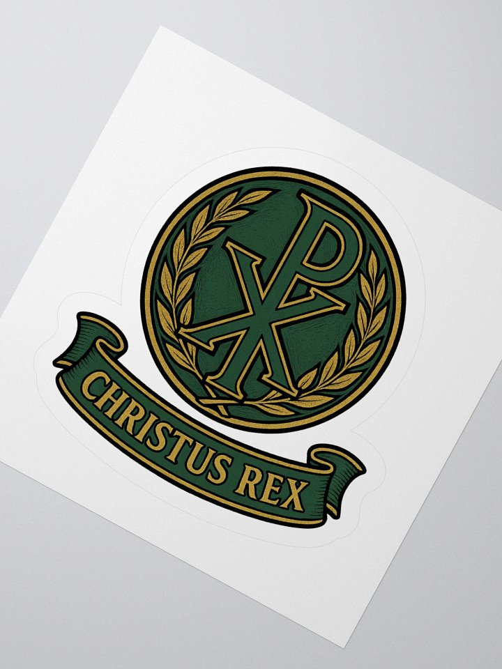 Chi-Rho sticker green product image (2)