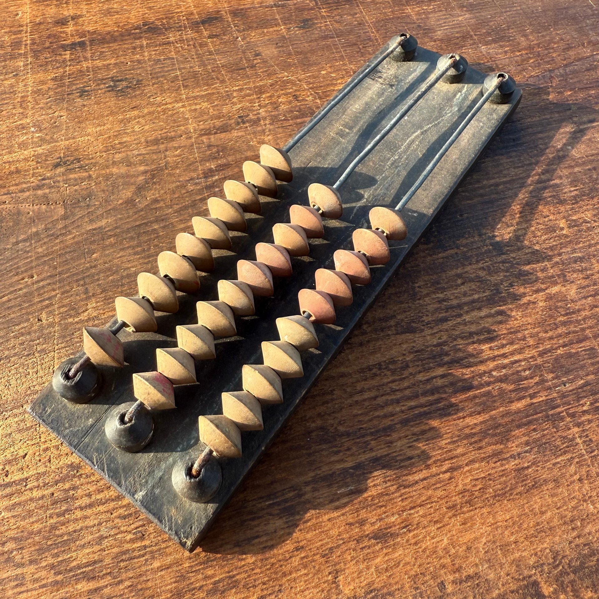 🎎 Handmade Japanese Counting Toy – Repurposed Soroban Beads – Japan Antique Roadshow product image (1)