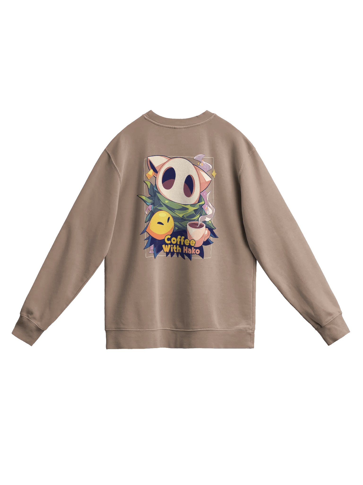 Coffee w Hako Premium Heavyweight Hoodie Front and Back Print product image (19)