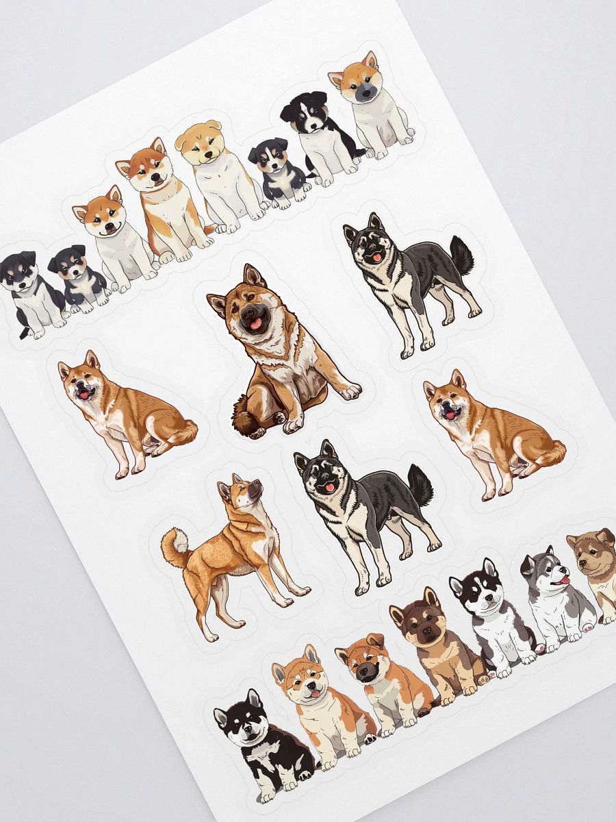 Akita Dog Figures sticker product image (2)