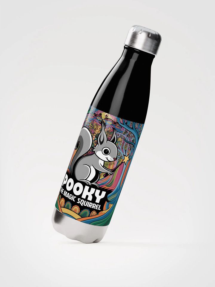 Black Water Bottle: Pooky, the Magic Squirrel product image (2)