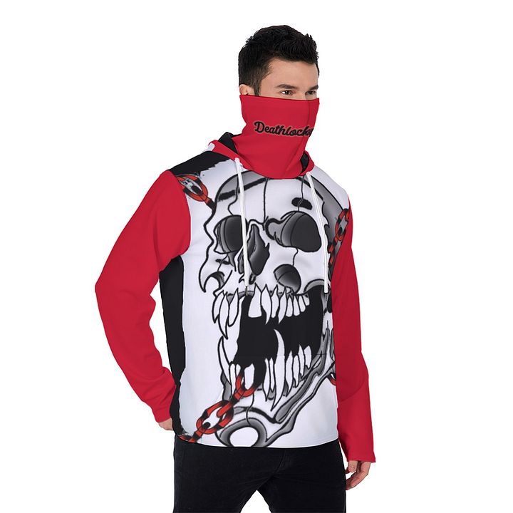 All-Over Print Men's Heavy Fleece Hoodie With Mask product image (2)