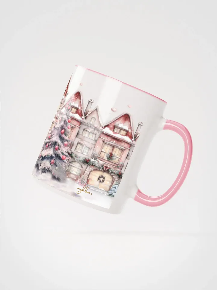 A Pink Christmas Ceramic Mug | The Night Before Christmas Ambiance | Holiday Drinkware product image (2)