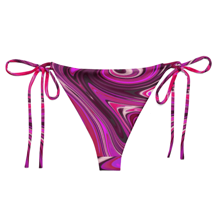 String Bikini Bottom - Pink and Purple Digital Fluid Art product image (2)