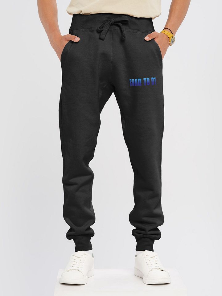 Troy Hornbeck - ROAD TO D1 - Black Sweatpants with BLUE product image (2)