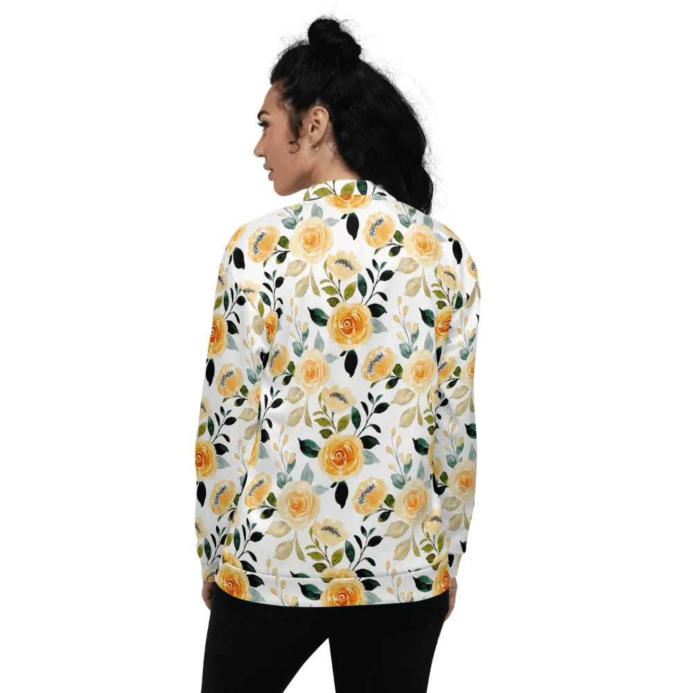 Yellow Rose Delight Bomber jacket product image (7)
