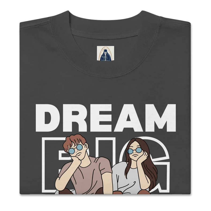 Dream big oversized faded fit T-shirt product image (3)
