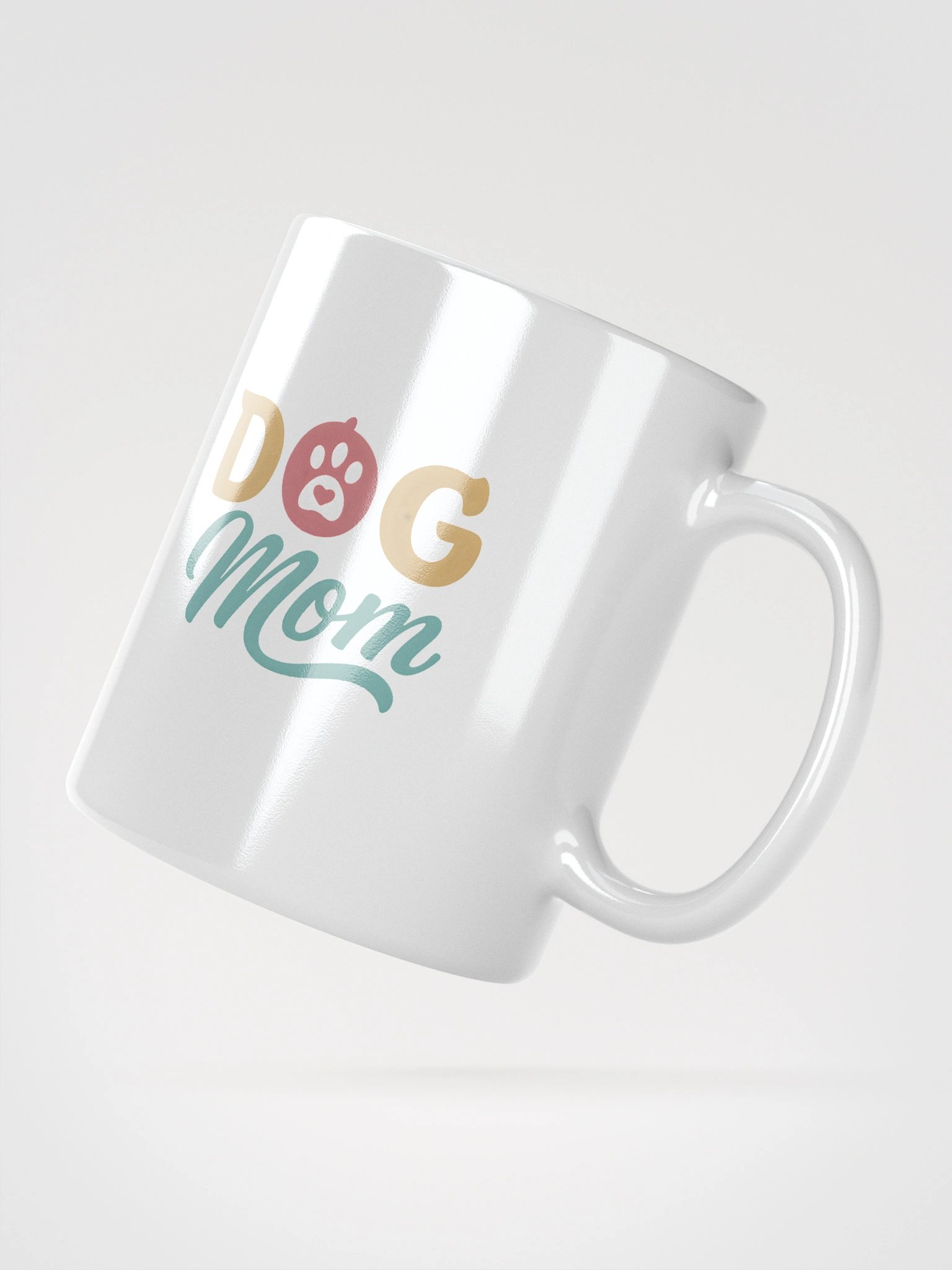 Dog Mom Mug | Bold Paw Print Design | Coffee Cup Gift for Pet Moms product image (5)