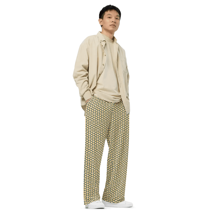 Blue Windmills Wide-Leg Pants product image (4)