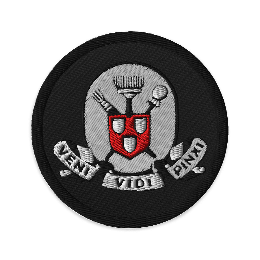 I Came, I Saw, I Painted - Embroidered Patch (Round) product image (1)