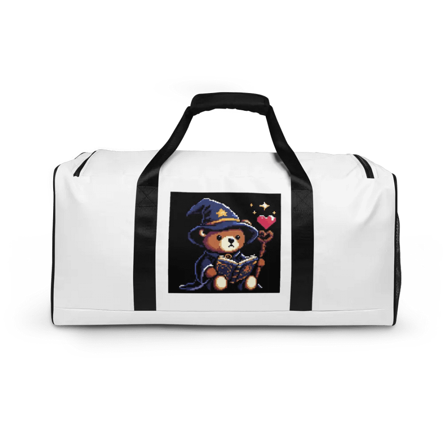 Pixel Art Teddy Bear Adventurers Duffle Bag product image (2)