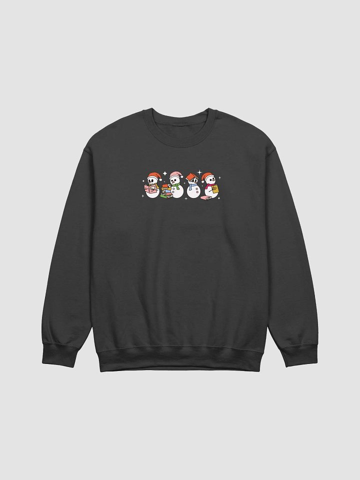 Christmas Bookish Snowman Sweatshirt 3555 product image (2)