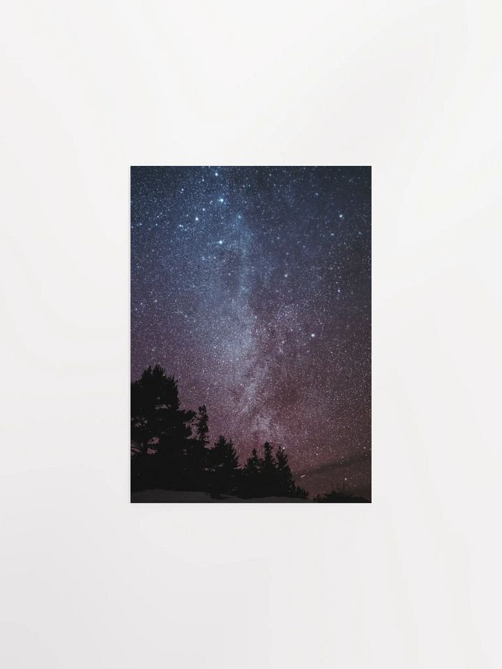 “Celestial Silence” – Winter Night Sky Art Print product image (1)