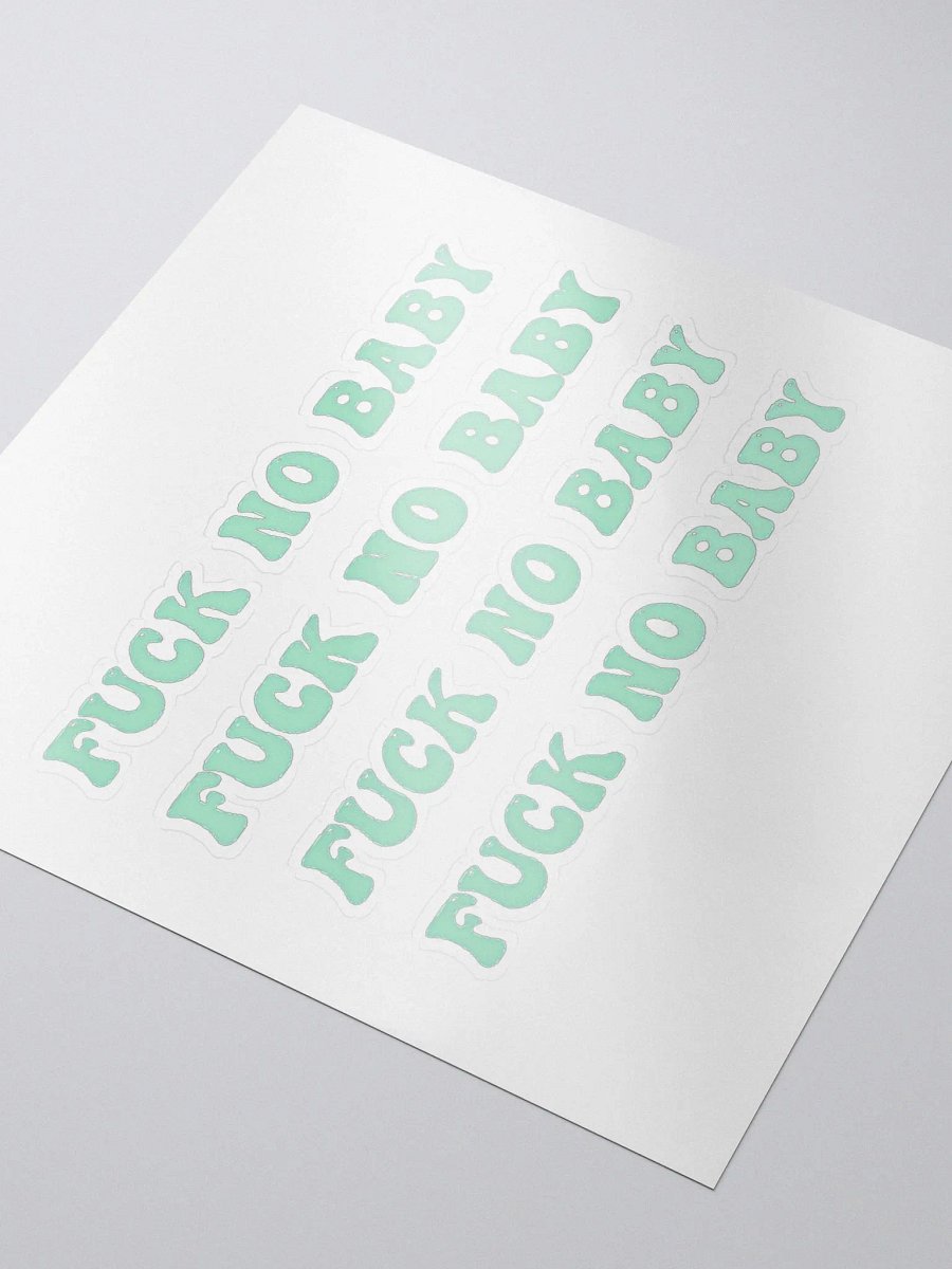FUCK NO BABY sticker sheet product image (3)