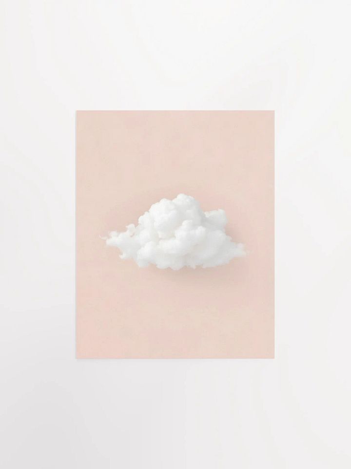 Fluffy Cloud on Peach Background product image (2)