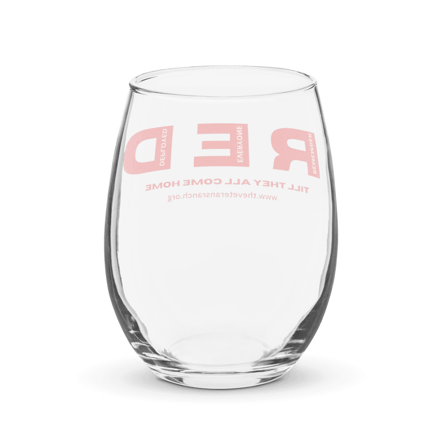 Remember Everyone Deployed Stemless Wine Glass product image (3)