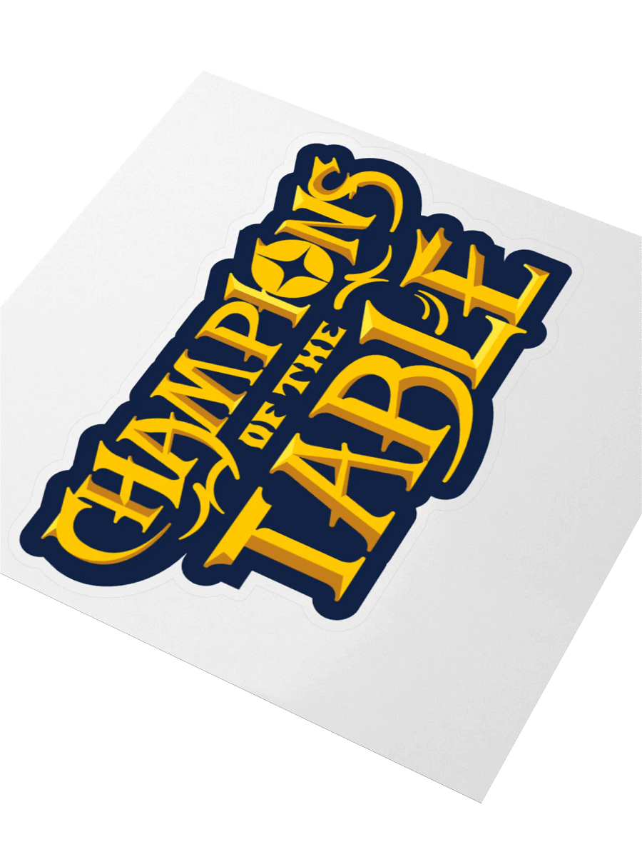 Champions of The Table Sticker product image (7)