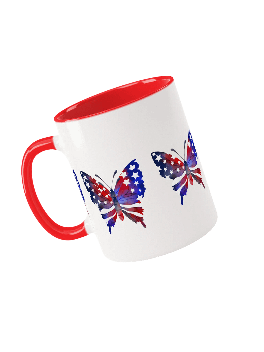 Patriotic Butterfly Ceramic Mug product image (5)