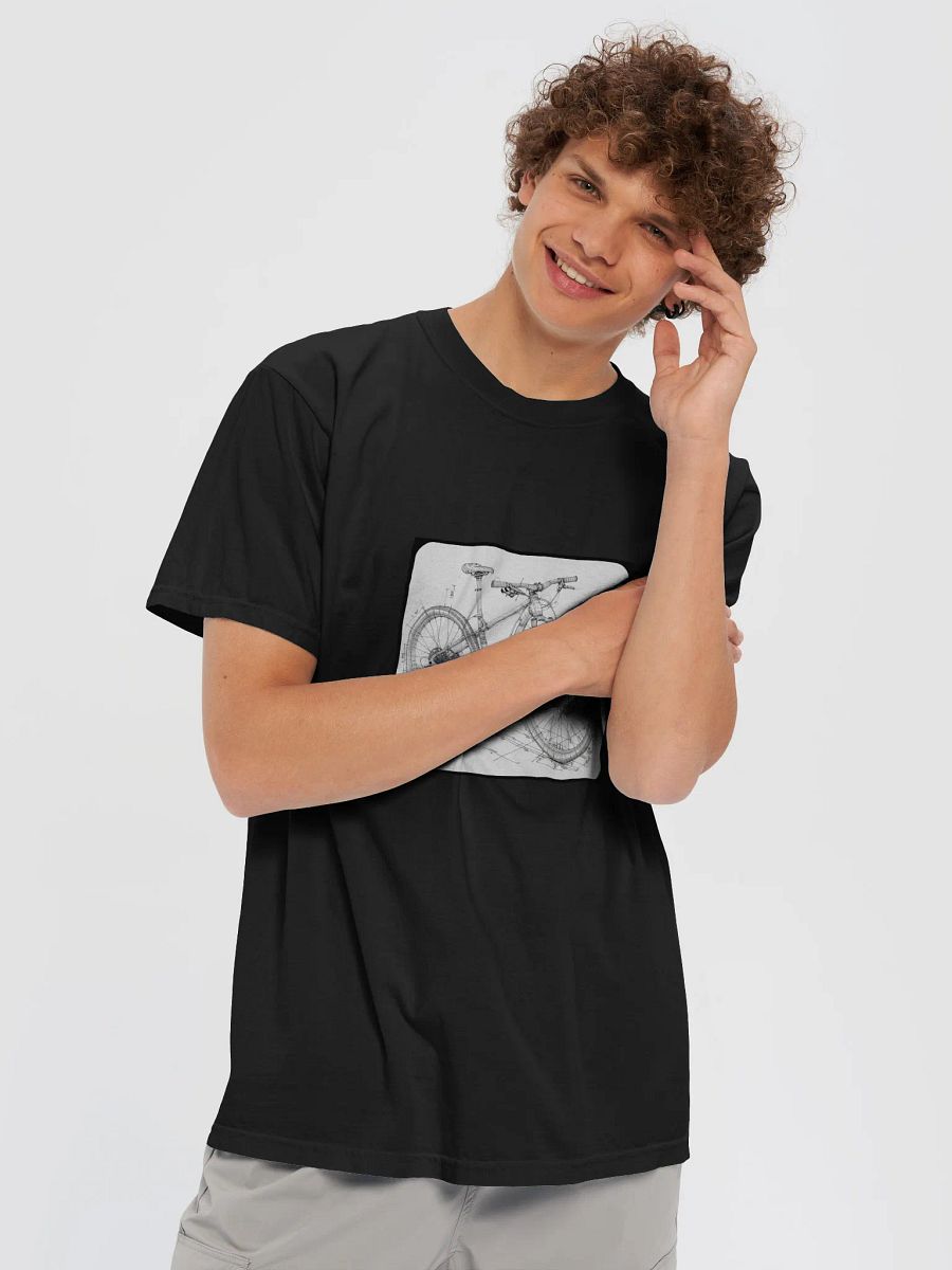 Cross-Country MTB Blueprint AI Graphic Tee product image (3)