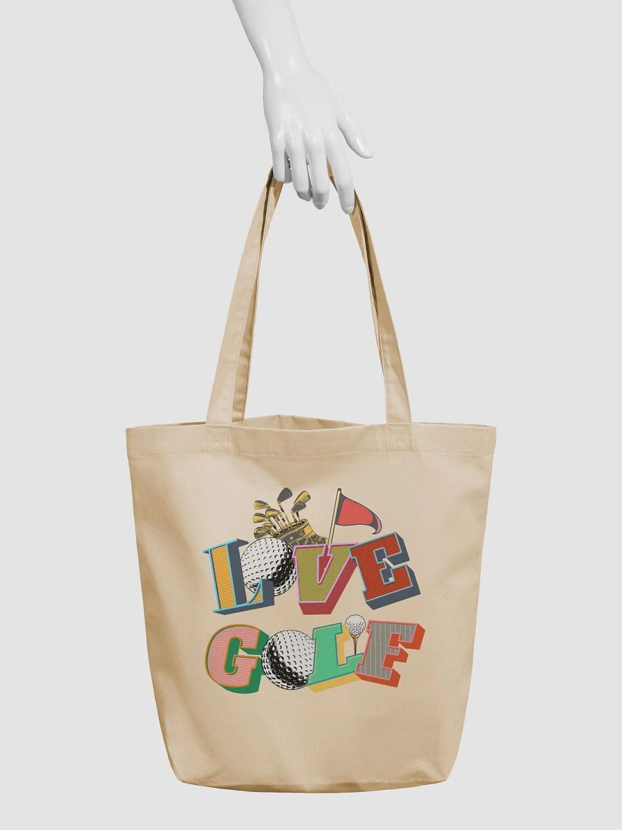 Love Golf Block Letter Eco-Friendly Tote Bag product image (3)