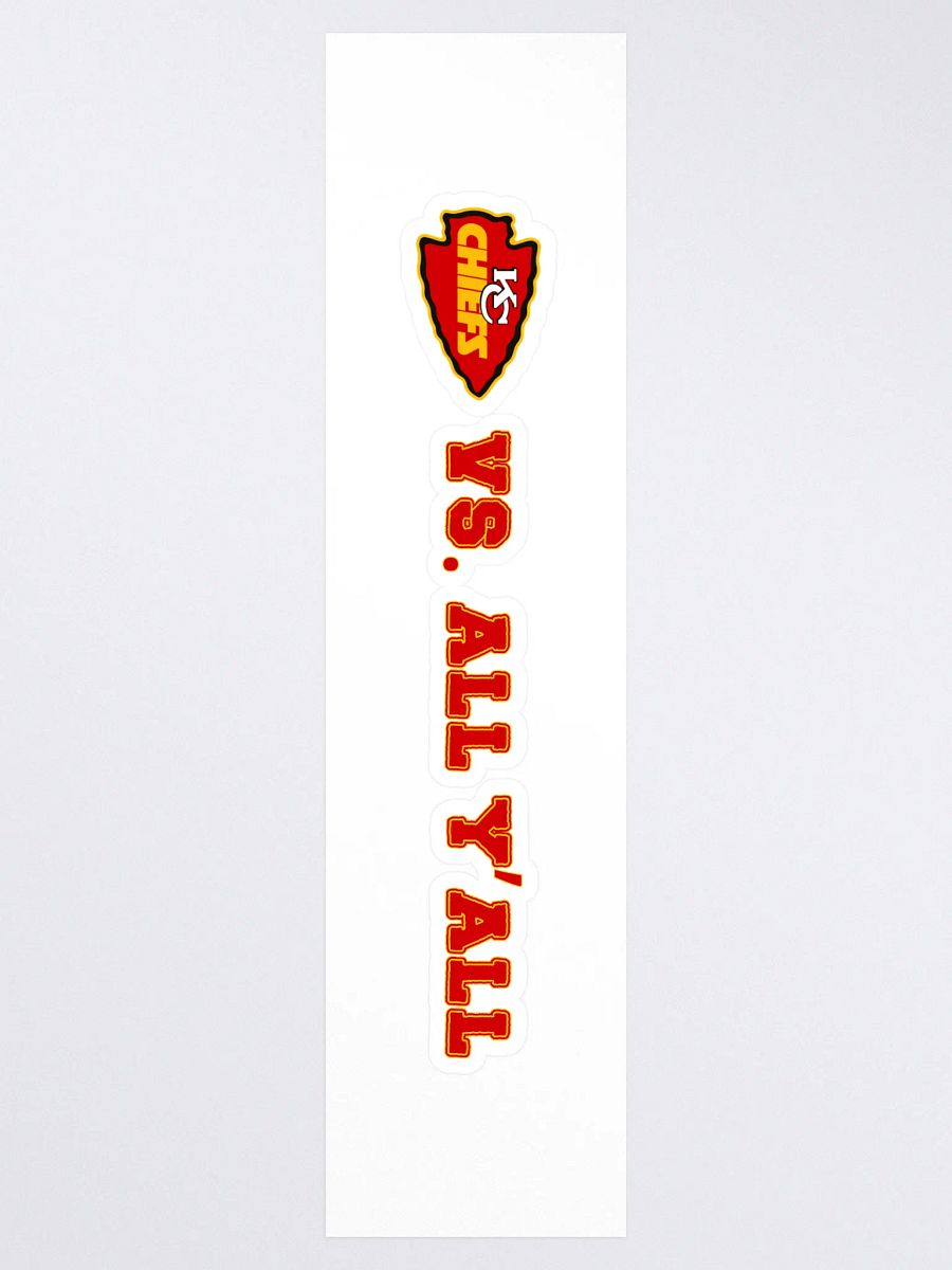 Chiefs Vs. All Y'all Kansas City Football Rivalry Design product image (3)