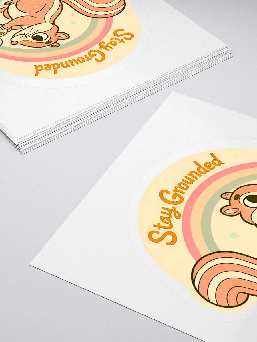 Stay Grounded Chipmunk Kiss Cut Stickers product image (10)