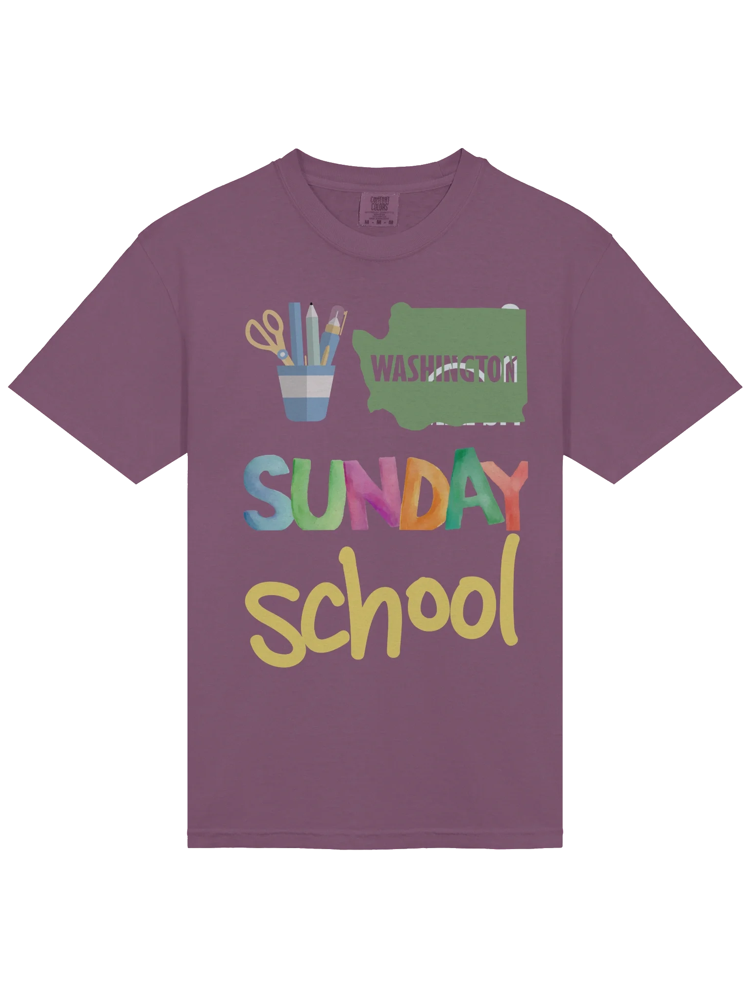 WASHINGTON Sunday School Comfort Colors Tee product image (3)