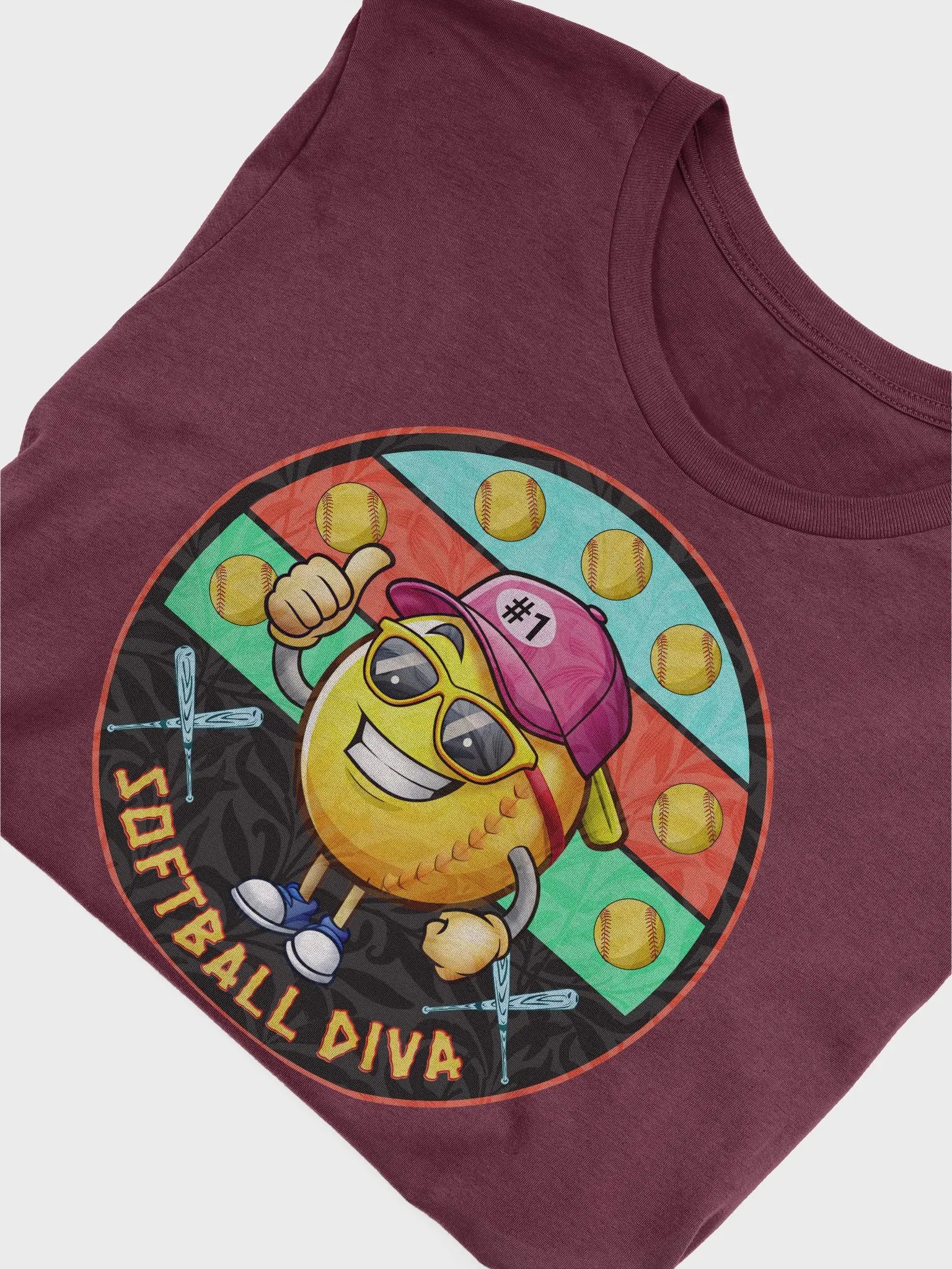 Softball Diva Super Star Bella+Canvas Supersoft T-Shirt product image (3)